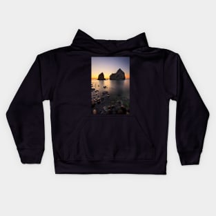 Sunset at Avlonas beach - Lemnos island Kids Hoodie